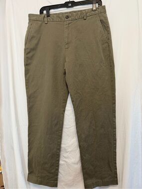 Brooks Brothers Olive Khaki Straight Chinos